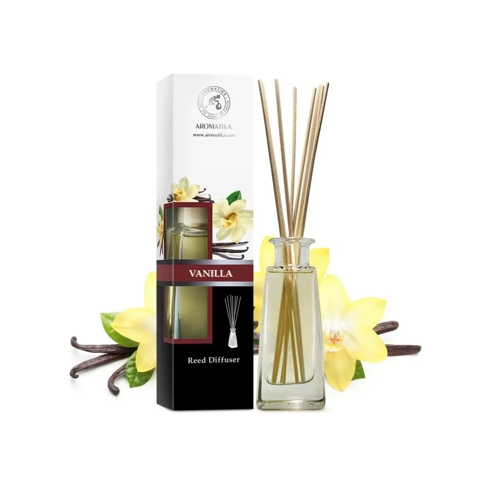 Reed Diffuser with Natural Essential Oil Vanilla 3.4 Fl Oz - NIB